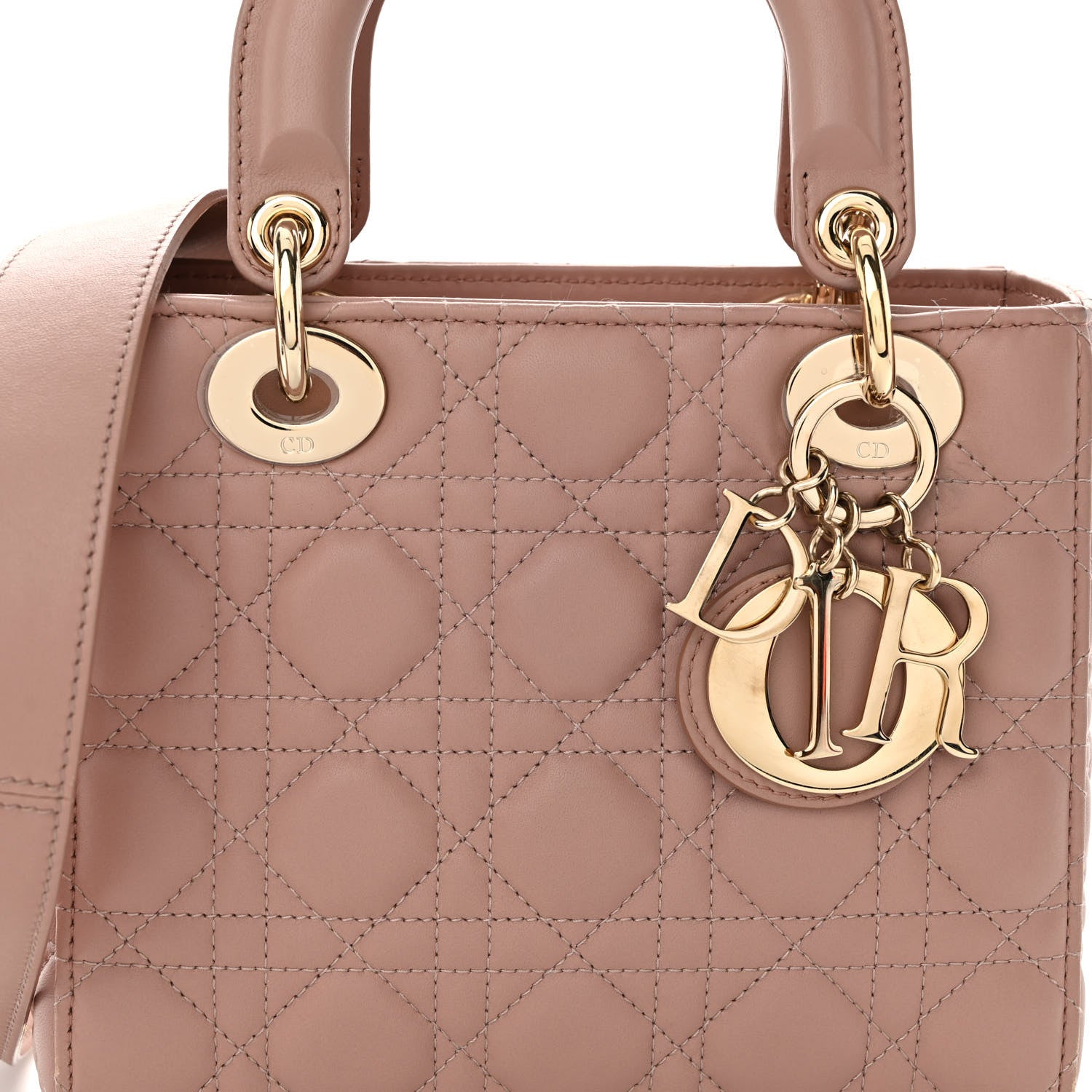 Christian Dior Lambskin Cannage Small My ABCDior Lady Dior Fard 7 of 11