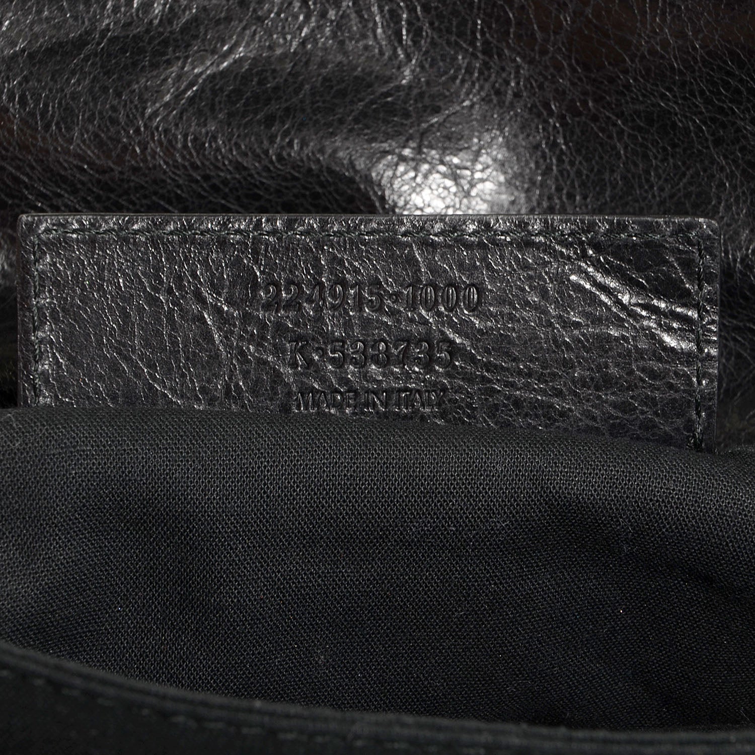 Balenciaga Agneau Classic Hardware Envelope Clutch Black 8 of 10