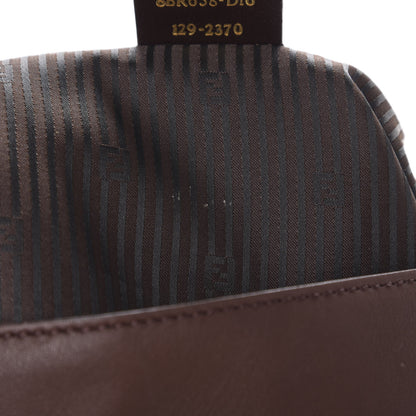 Fendi Vitello Flamingo Enamel Big Forever Mama Baguette Brown 10 of 17