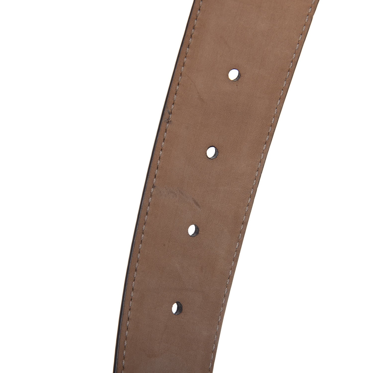 Gucci Calfskin Interlocking G 37mm Belt 105 42 Mystic White 5 of 6