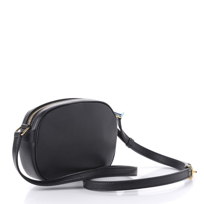 Celine Calfskin Quilted Small C Charm Bag Black 3 of 10