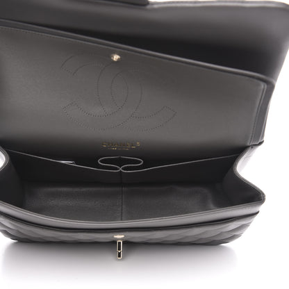 Chanel Lambskin Quilted Jumbo Double Flap Grey 5 of 11