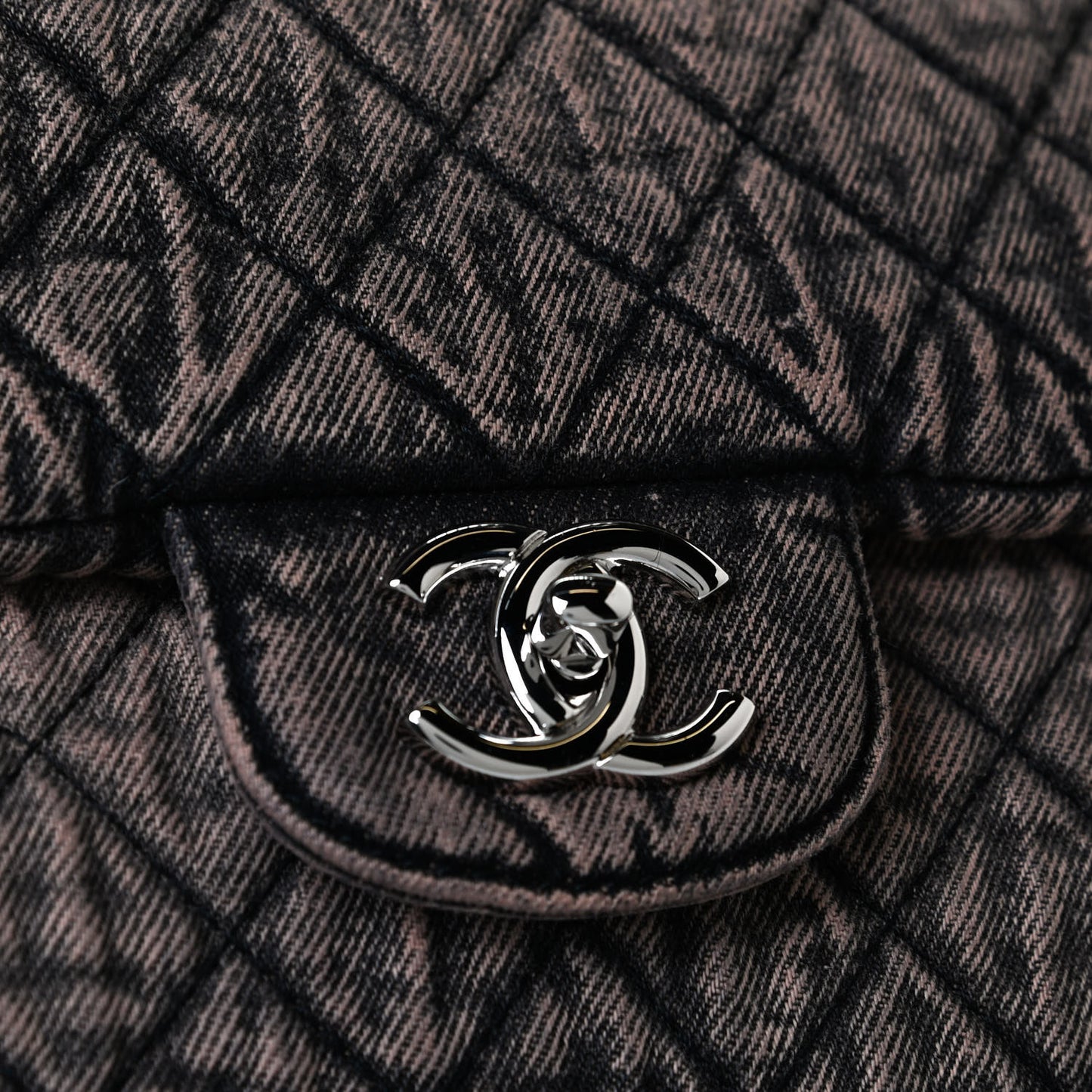 Denim Quilted Denimpression XXL Flap Rose Clair
