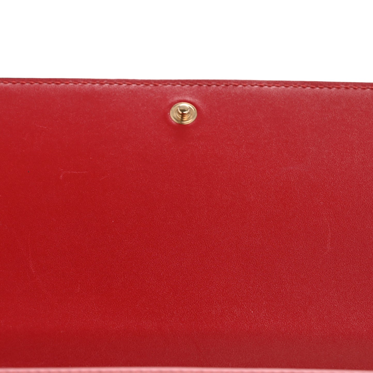 Guccissima Signature Bowy Chain Wallet Hibiscus Red