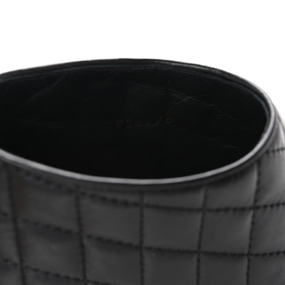 Chanel Calfskin Quilted Cap Toe Short Boots 38.5 Black 9 of 10