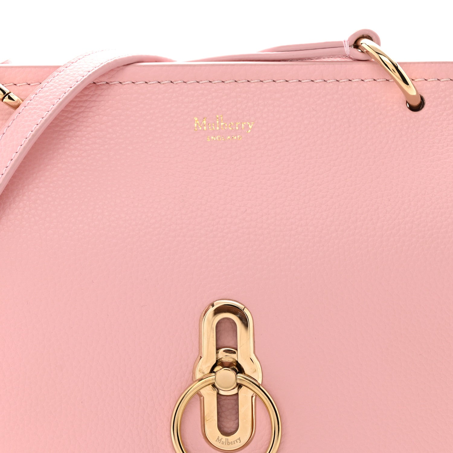 Mulberry Small Classic Grain Small Amberley Satchel Icy Pink 7 of 10