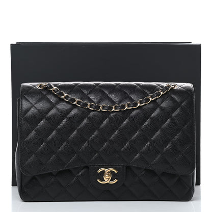 Chanel Caviar Quilted Maxi Double Flap Black 15 of 15