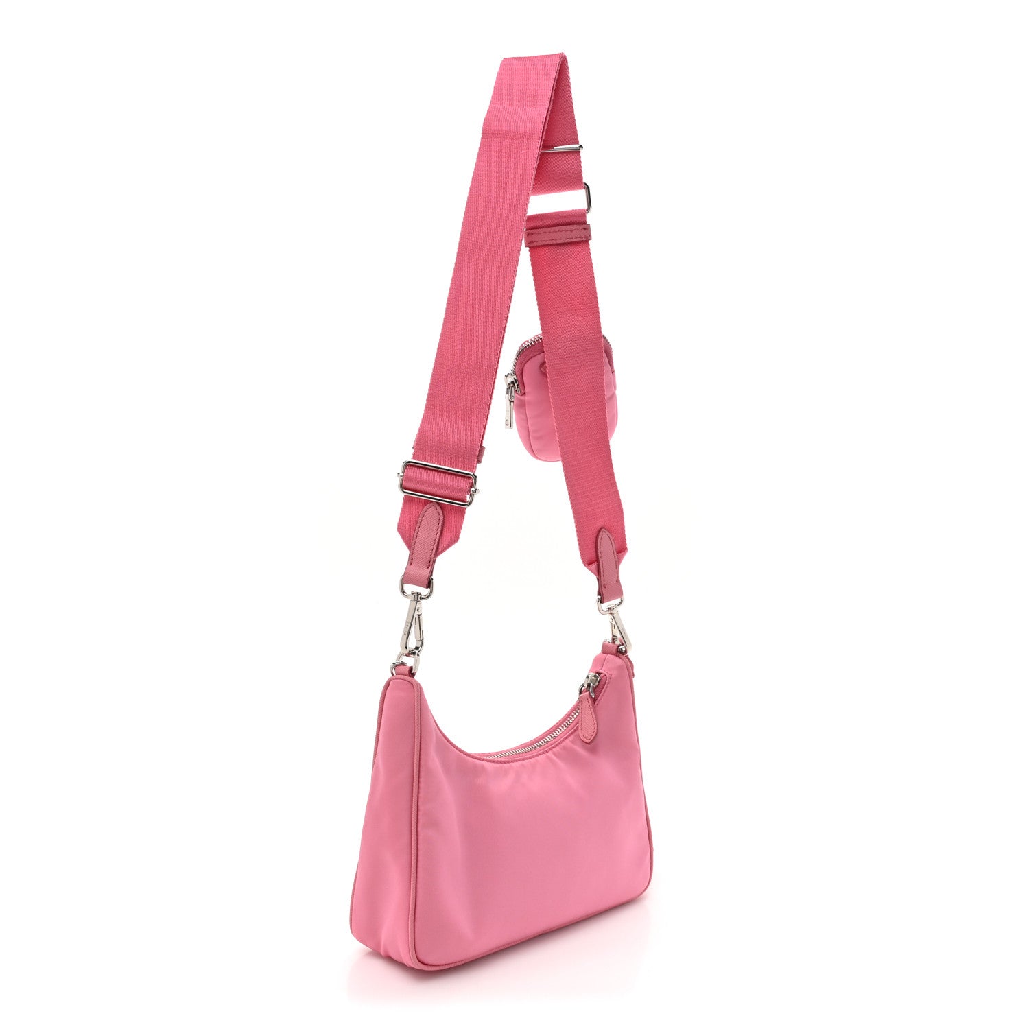 Prada Nylon Re-Edition 2005 Shoulder Bag Begonia 3 of 13