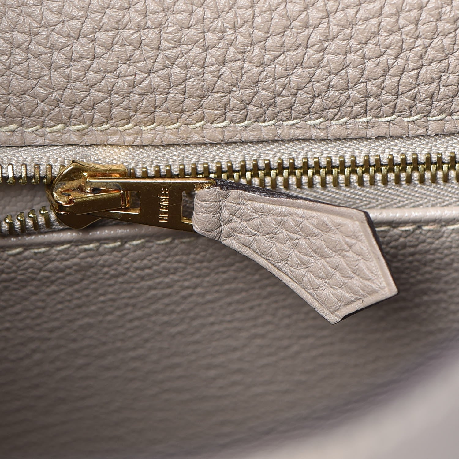 Hermes Taurillon Clemence Kelly Retourne 28 Gris Tourterelle 30 of 37
