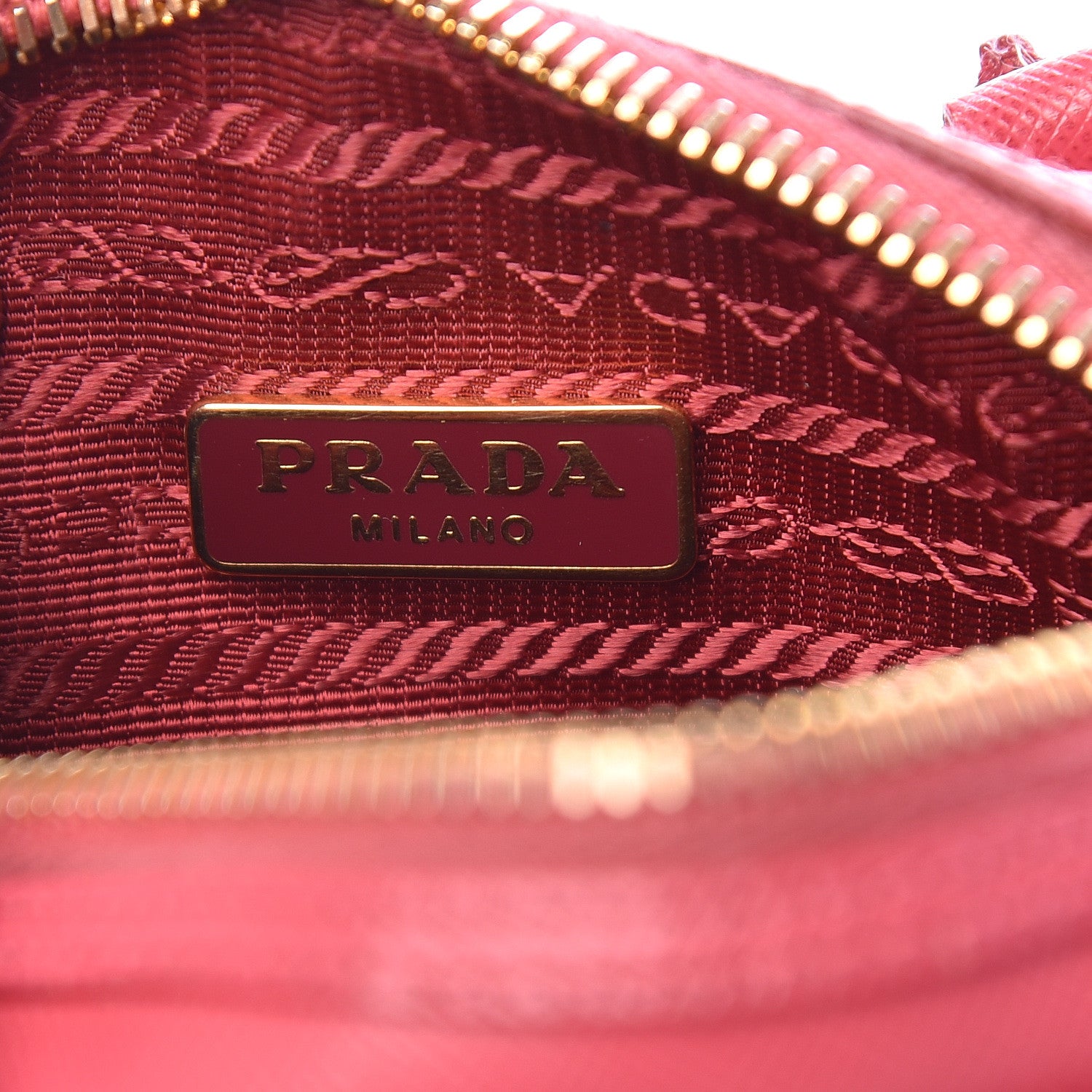 Prada Saffiano Lux Mini Top Handle Crossbody Bag Peonia 6 of 15