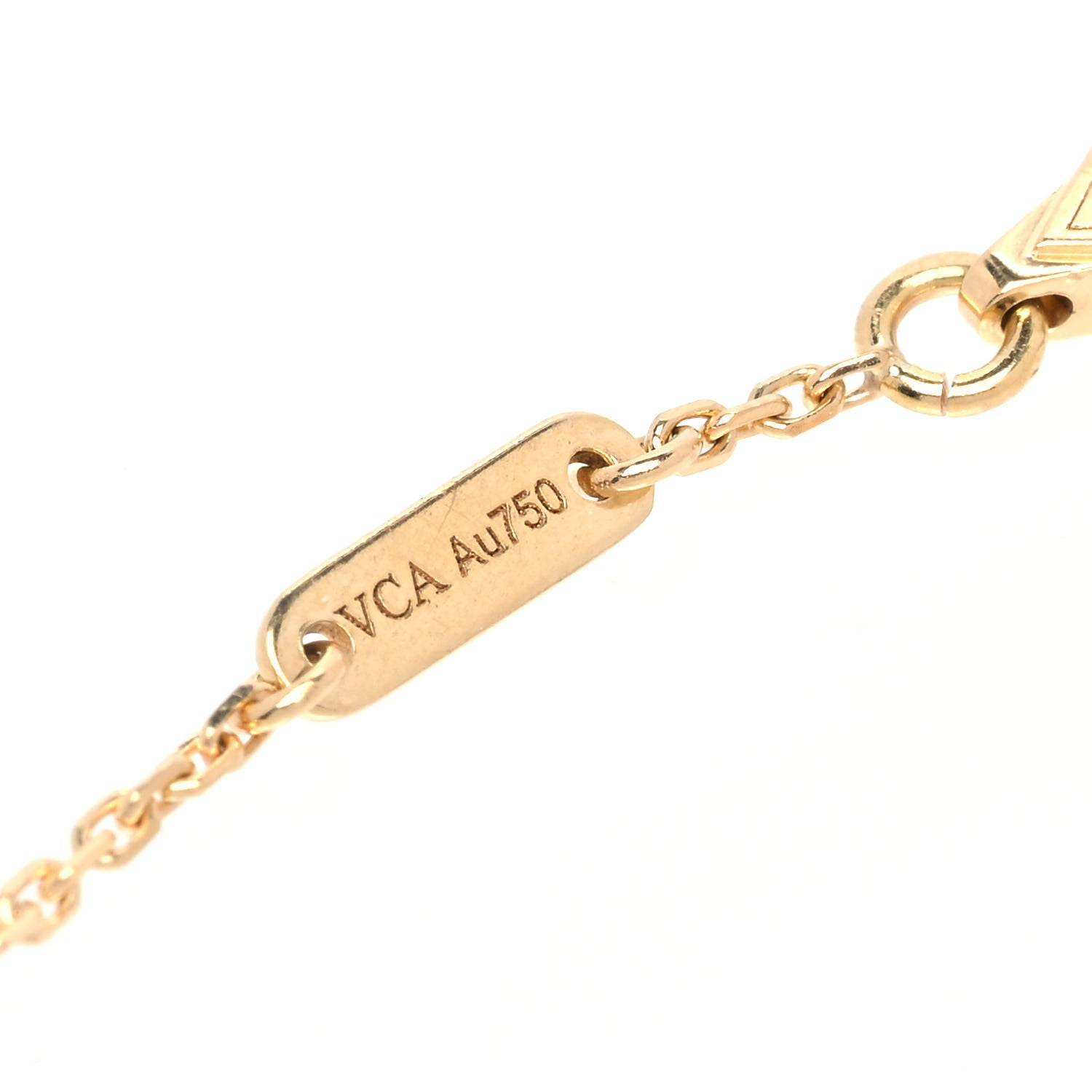 Van Cleef & Arpels 18K Yellow Gold Mother of Pearl Sweet Alhambra Bracelet 5 of 6