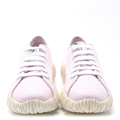 Miu Miu Gabardine Low Top Matelasse Sneakers 35 Alabastro 3 of 8