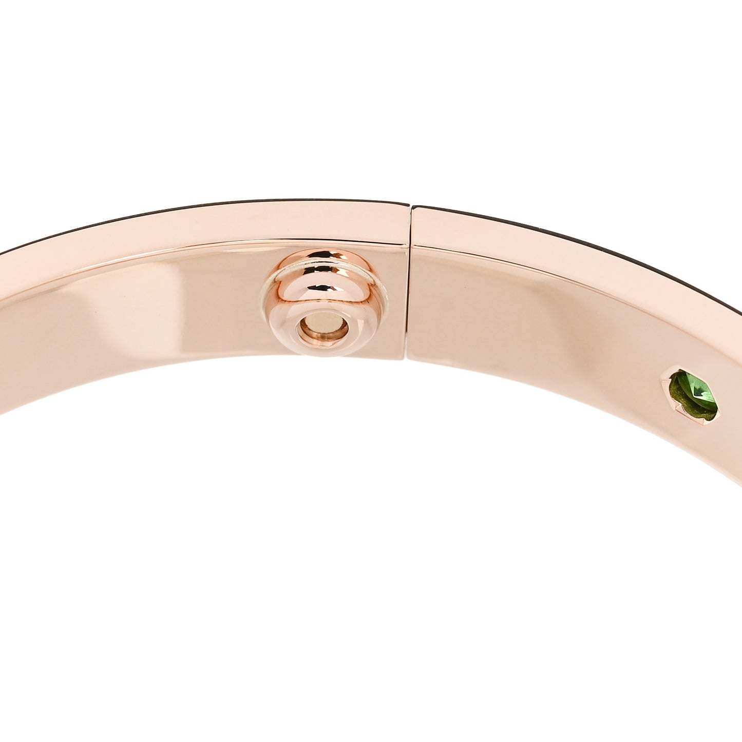 18K Pink Gold Sapphire Garnet Amethyst LOVE Bracelet 16