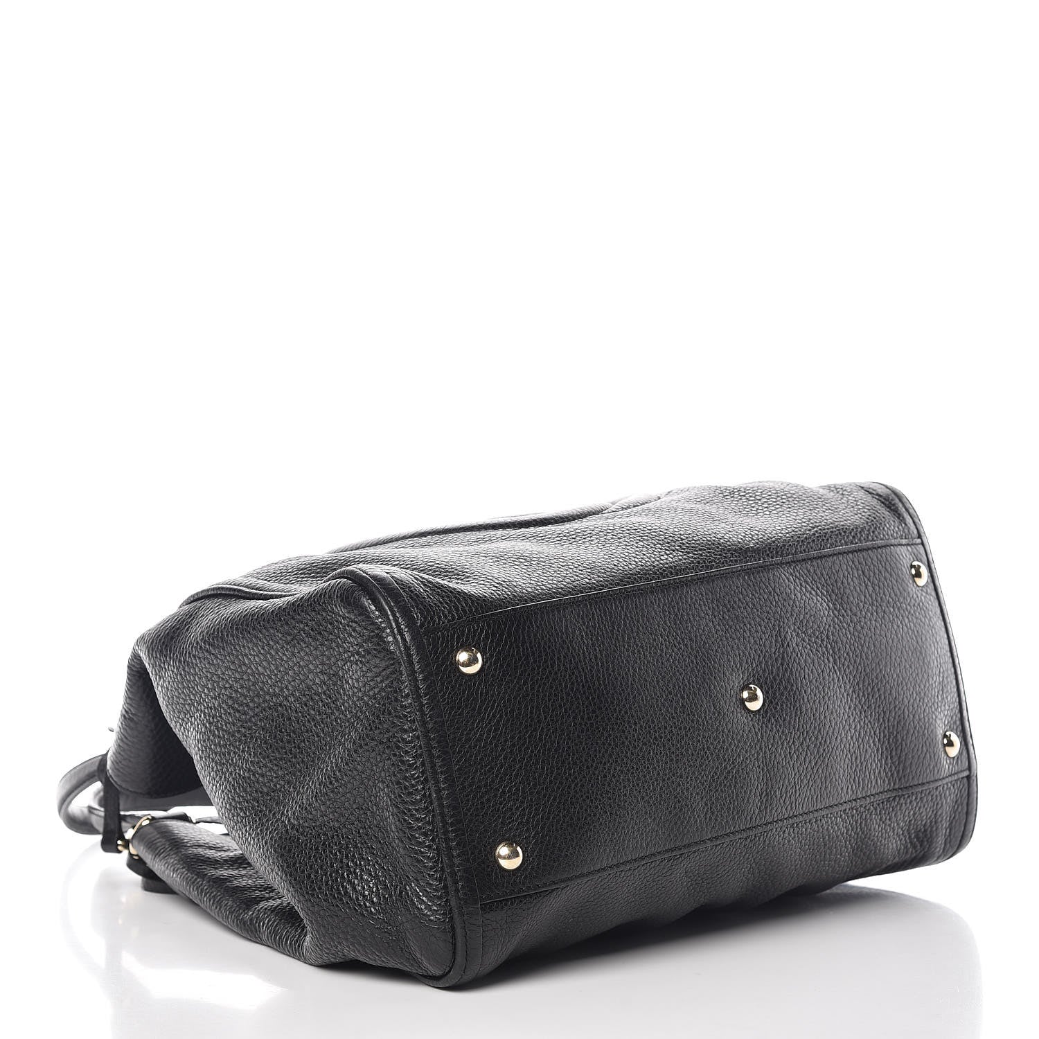 Gucci Pebbled Calfskin Medium Soho Shoulder Bag Black 4 of 14