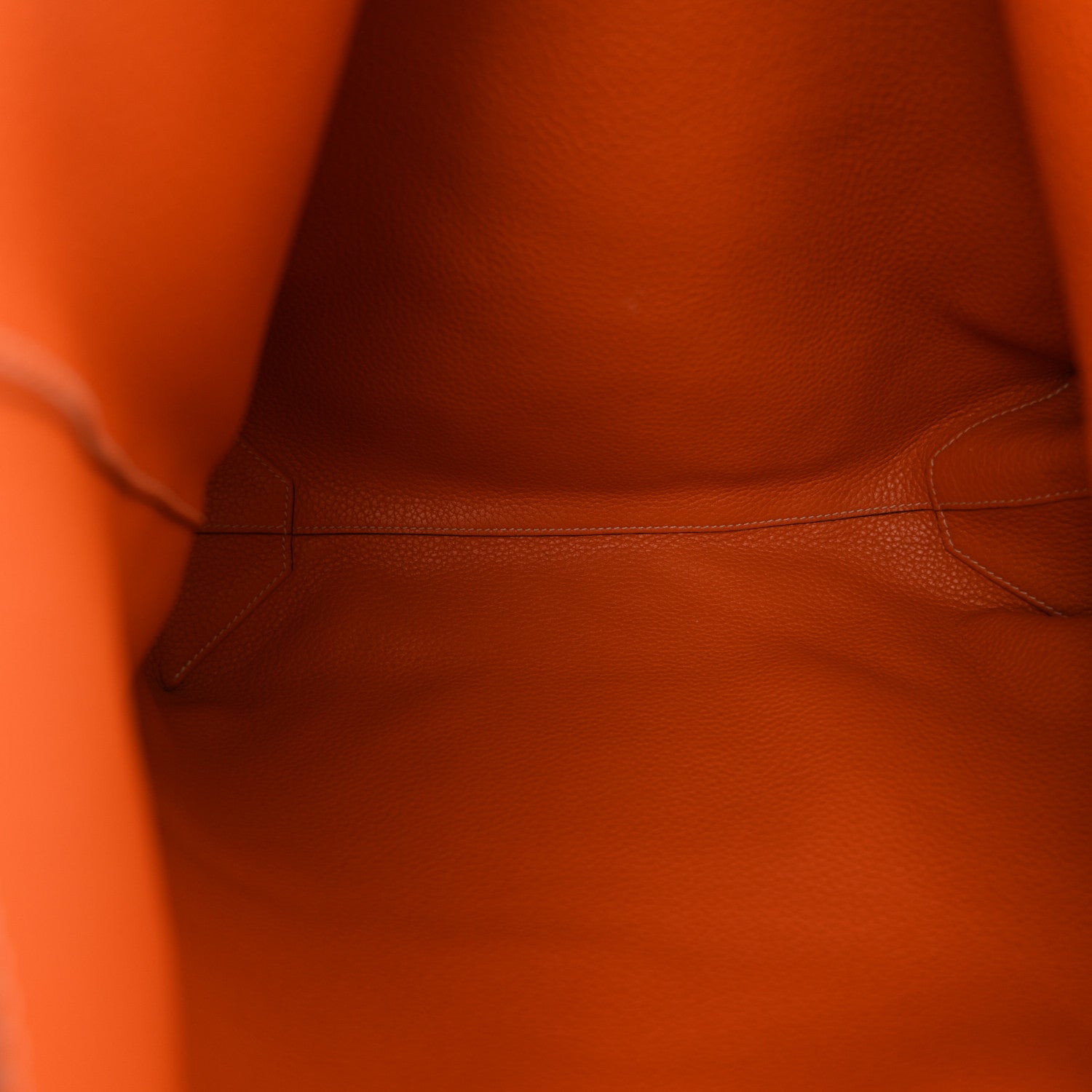 Hermes Taurillon Clemence Double Sens 45 Reversible Tote Orange Gold 8 of 22