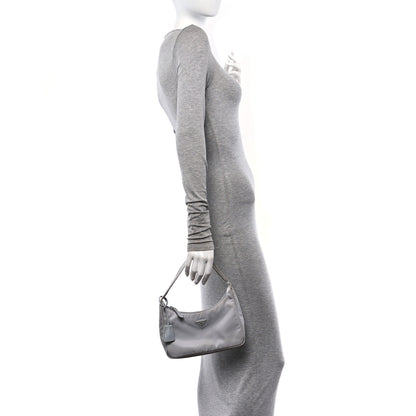 Prada Tessuto Nylon Mini Re-Edition 2000 Bag Fiordaliso 2 of 11