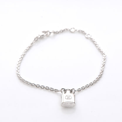 Louis Vuitton Sterling Silver Lockit Bracelet 3 of 8