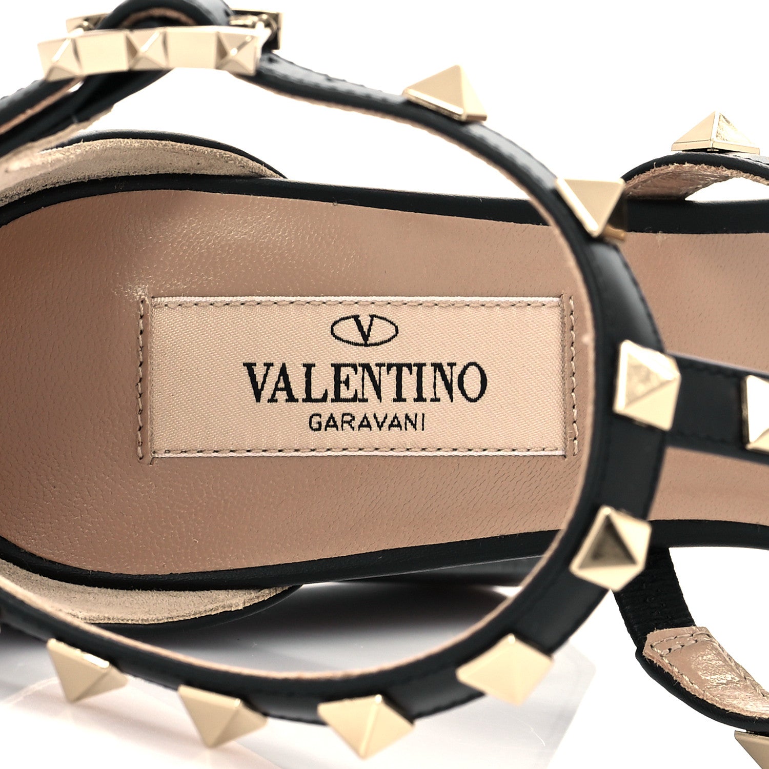 Valentino Garavani Calfskin Rockstud 10/110mm Caged Sandals 36 Black 8 of 10