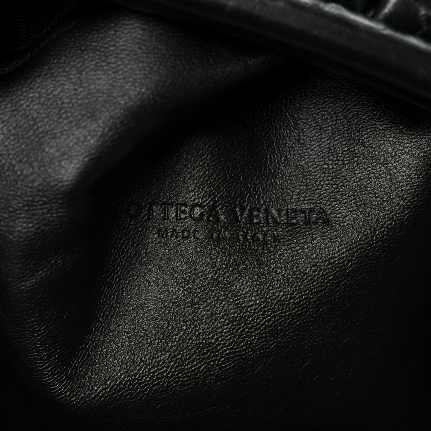 Nappa Maxi Intreccio The Pouch Oversized Clutch Black