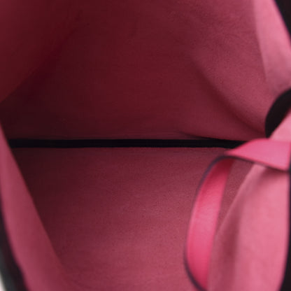 Gucci Grained Calfskin Logo Drawstring Backpack Box Pink Green Black 5 of 12