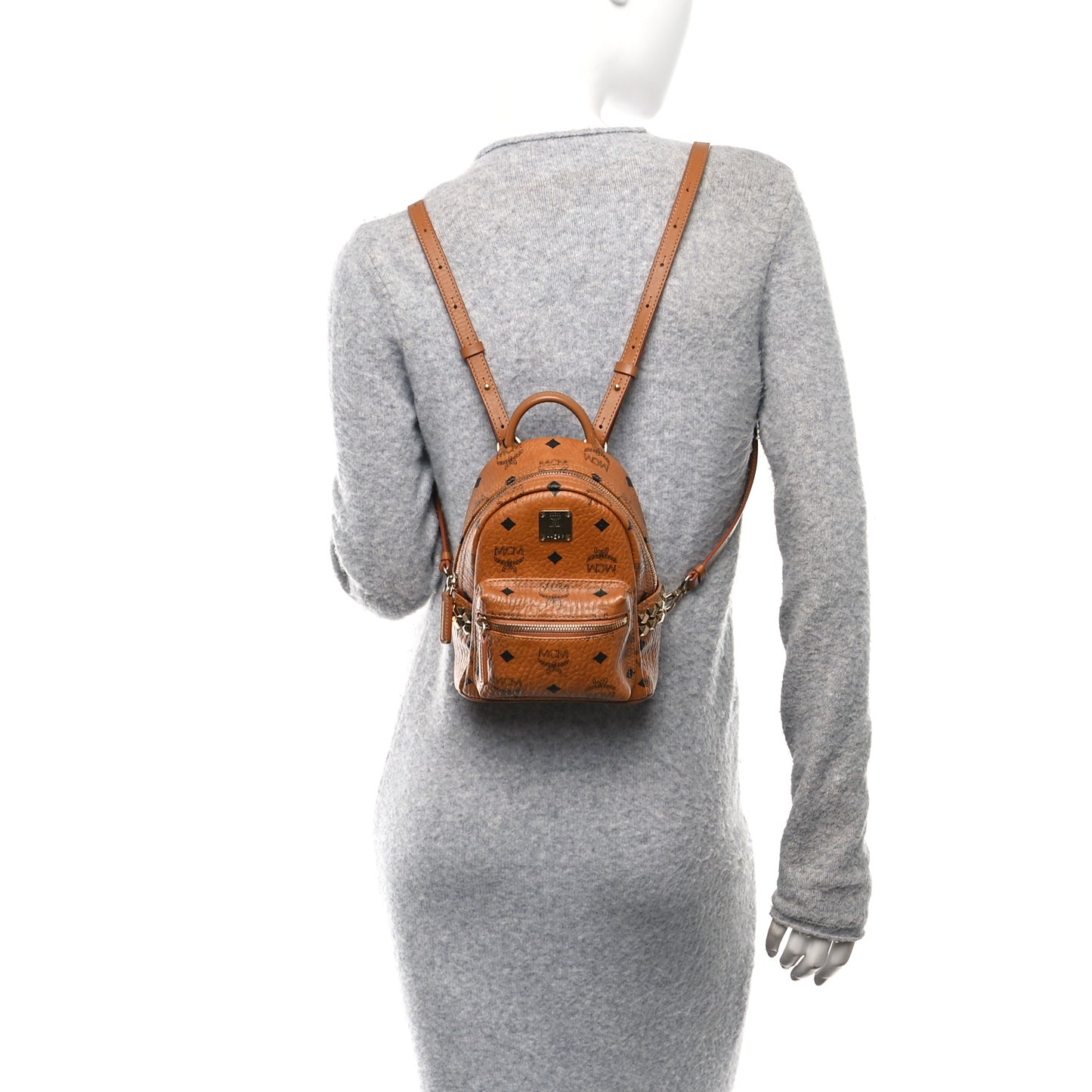 Visetos Side Stud X-Mini Stark Bebe Boo Backpack Cognac