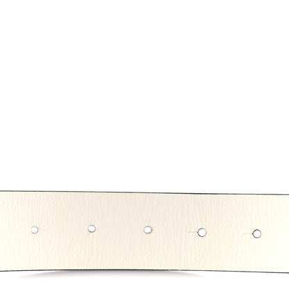 Chanel Calfskin CC Reversible Belt 95 38 Black White 4 of 8