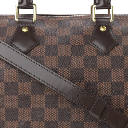 Louis Vuitton Damier Ebene Speedy Bandouliere 25 9 of 12