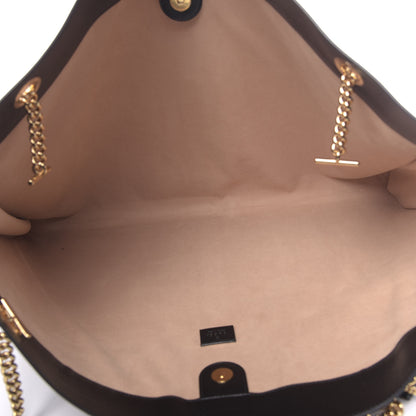 Gucci Calfskin Maxi Rajah Chain Tote Black 5 of 13