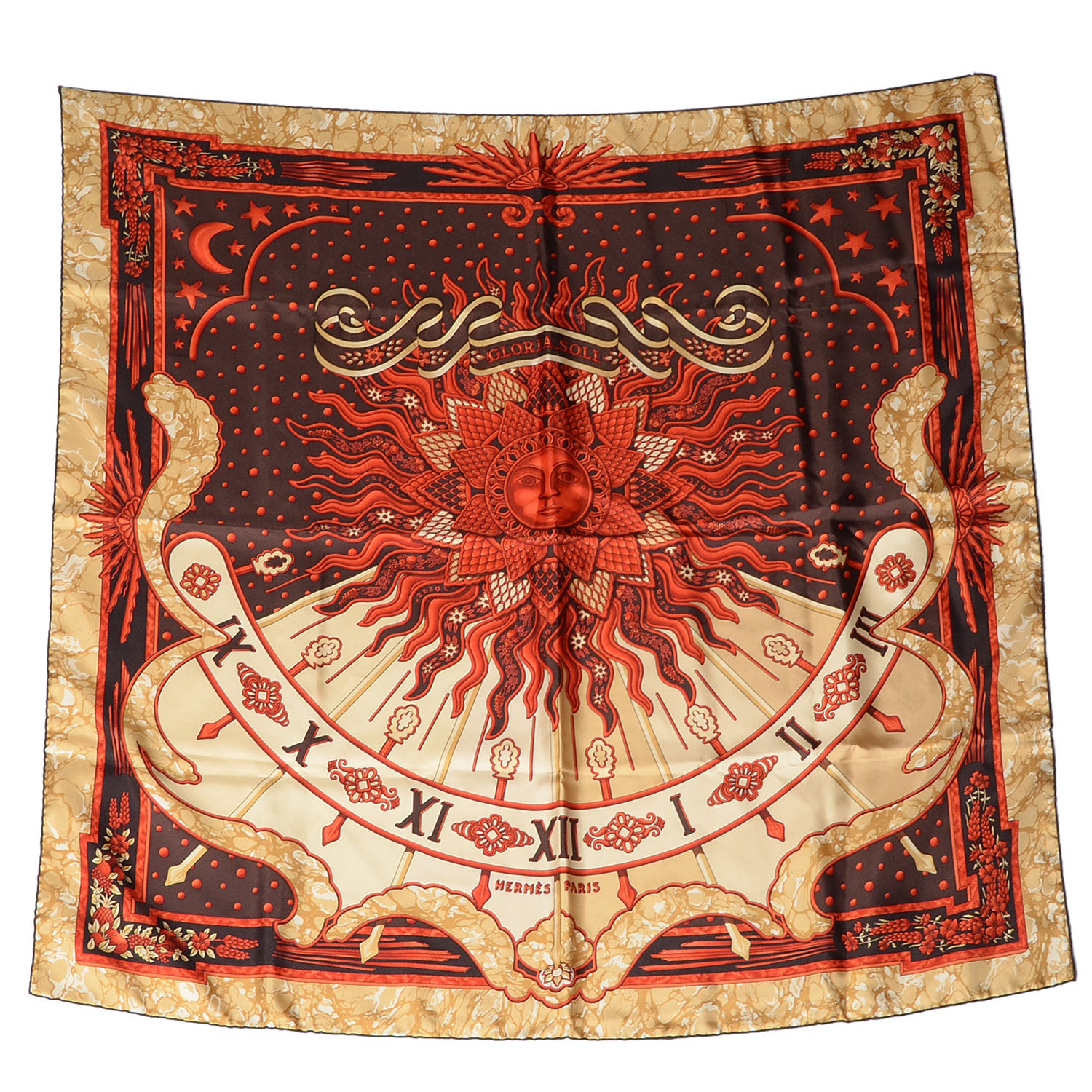Hermes Silk Gloria Soli Scarf 90 2 of 7