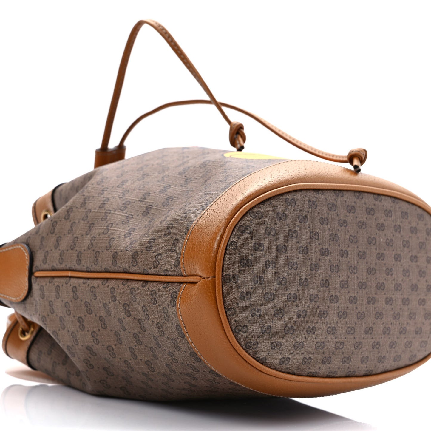 X DISNEY Mini Vintage GG Supreme Monogram Bucket Bag Beige Vintage Sun Oil