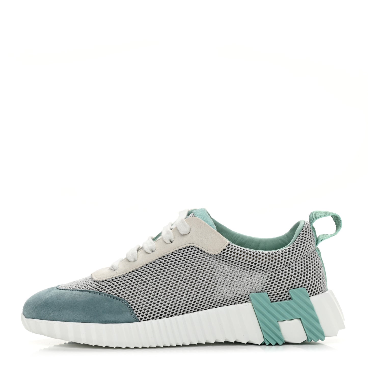 Air Mesh Suede Goatskin Bouncing Sneakers 36 Vert D'Eau