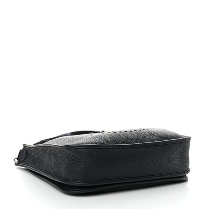 Hermes Taurillon Clemence Evelyne III PM Bleu Nuit 4 of 11