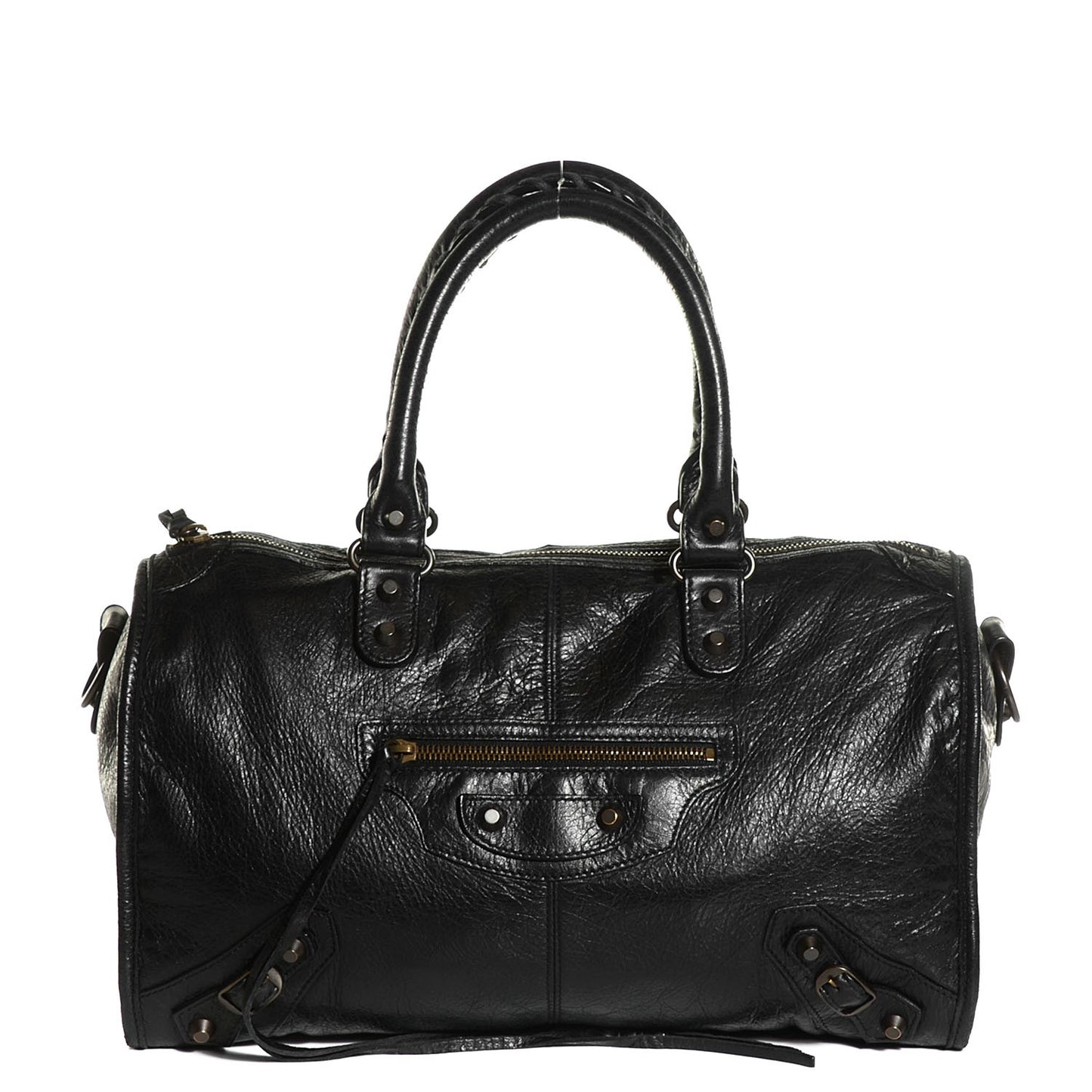 Agneau Classic Hardware Maxi Twiggy Black