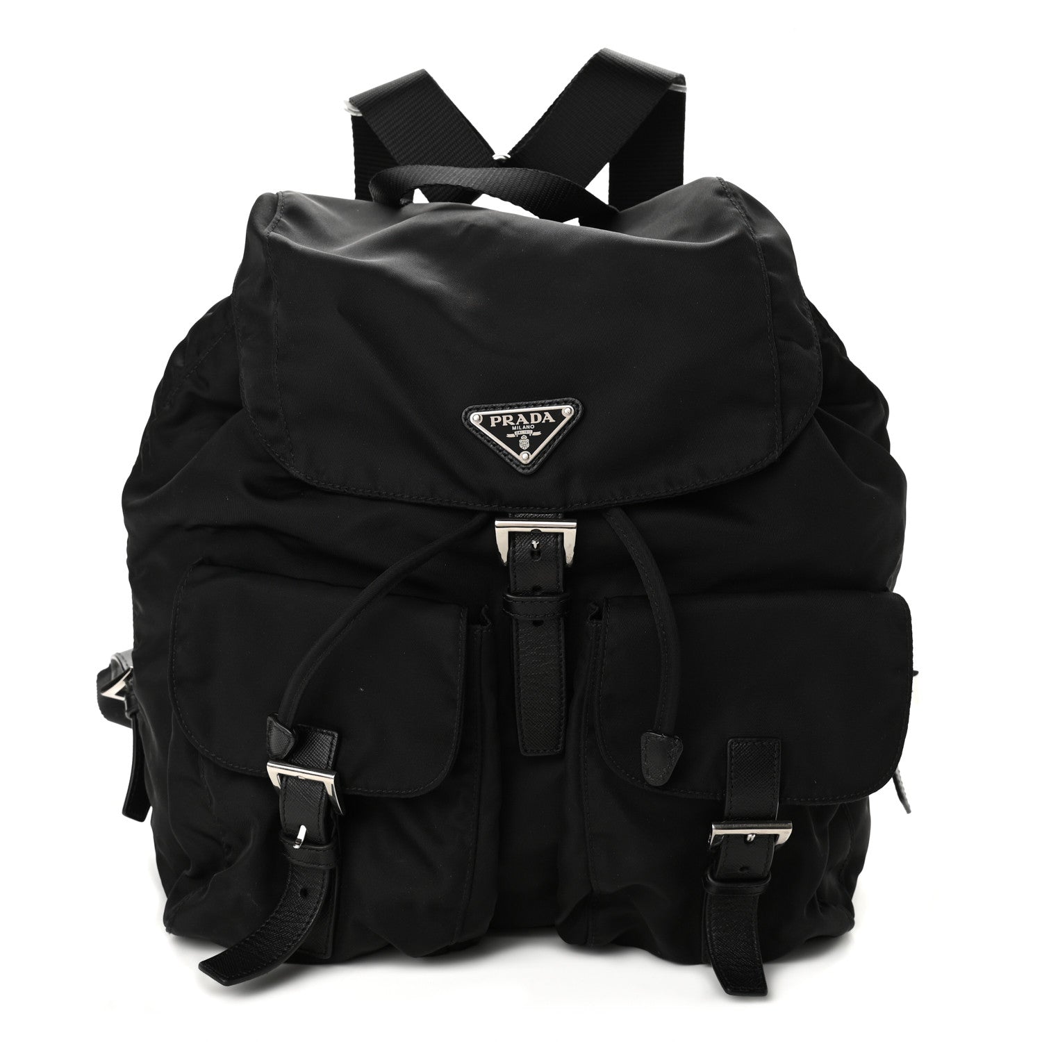 Prada Nylon Vela Medium Backpack Black 1 of 9