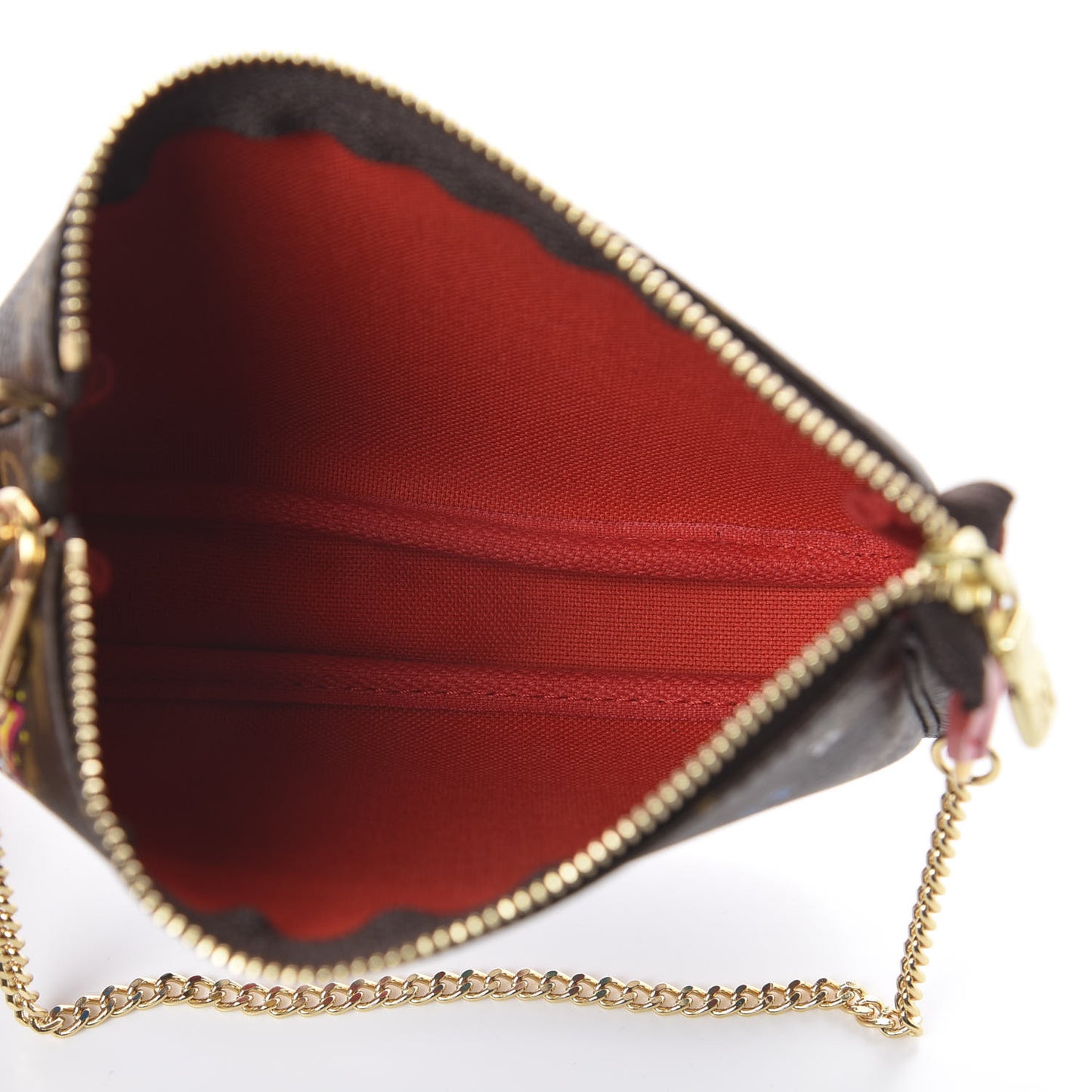 Monogram 2020 Christmas Animation Bumper Cars Mini Pochette Accessories Coquelicot