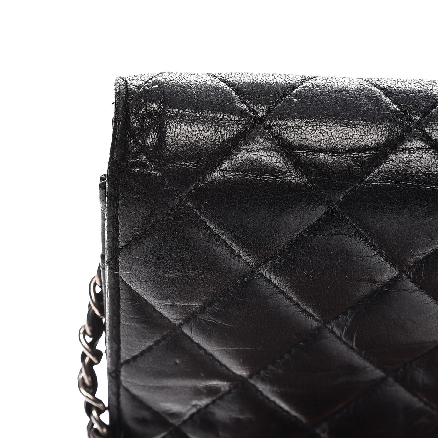 Lambskin Quilted Reissue Wallet On Chain WOC Black
