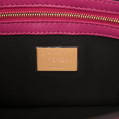Fendi Nappa FF 1974 Embossed Baguette Ciclamino Pilar 6 of 10