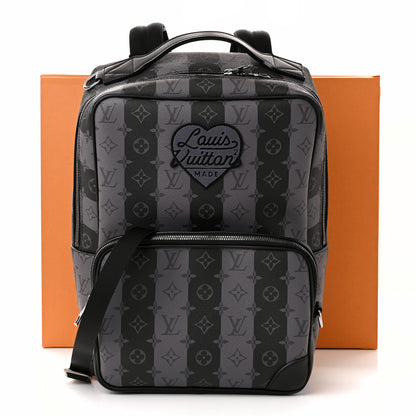 Louis Vuitton X NIGO Monogram Eclipse Stripes LV Heart Modular Utilitary Backpack 11 of 11