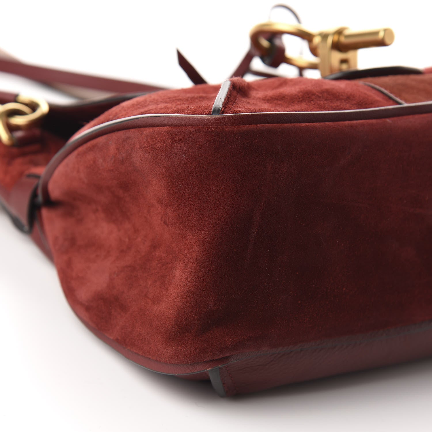 Chloe Suede Small Lexa Shoulder Bag Sienna Red 6 of 11