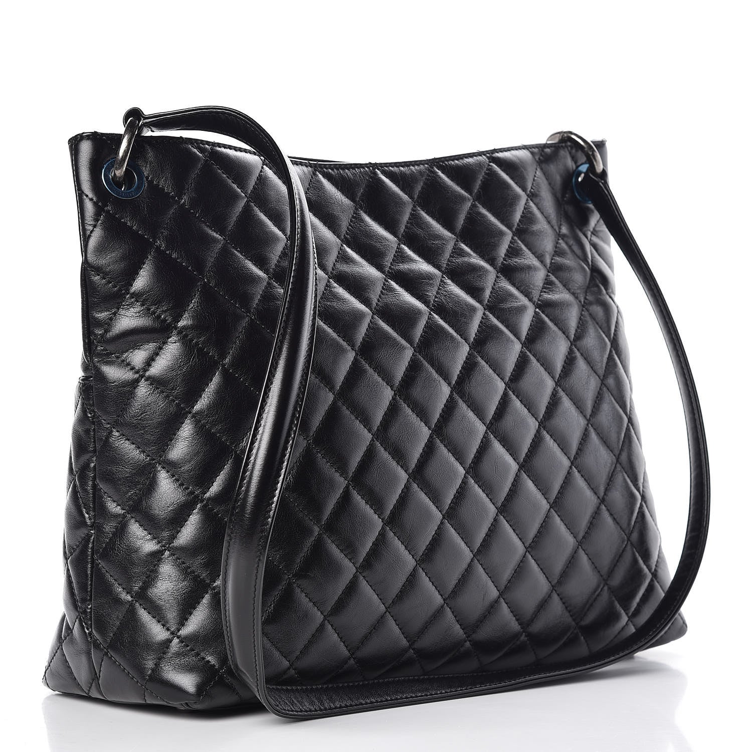 Chanel Aged Calfskin Quilted Mad About Quilting Hobo Black 3 of 10