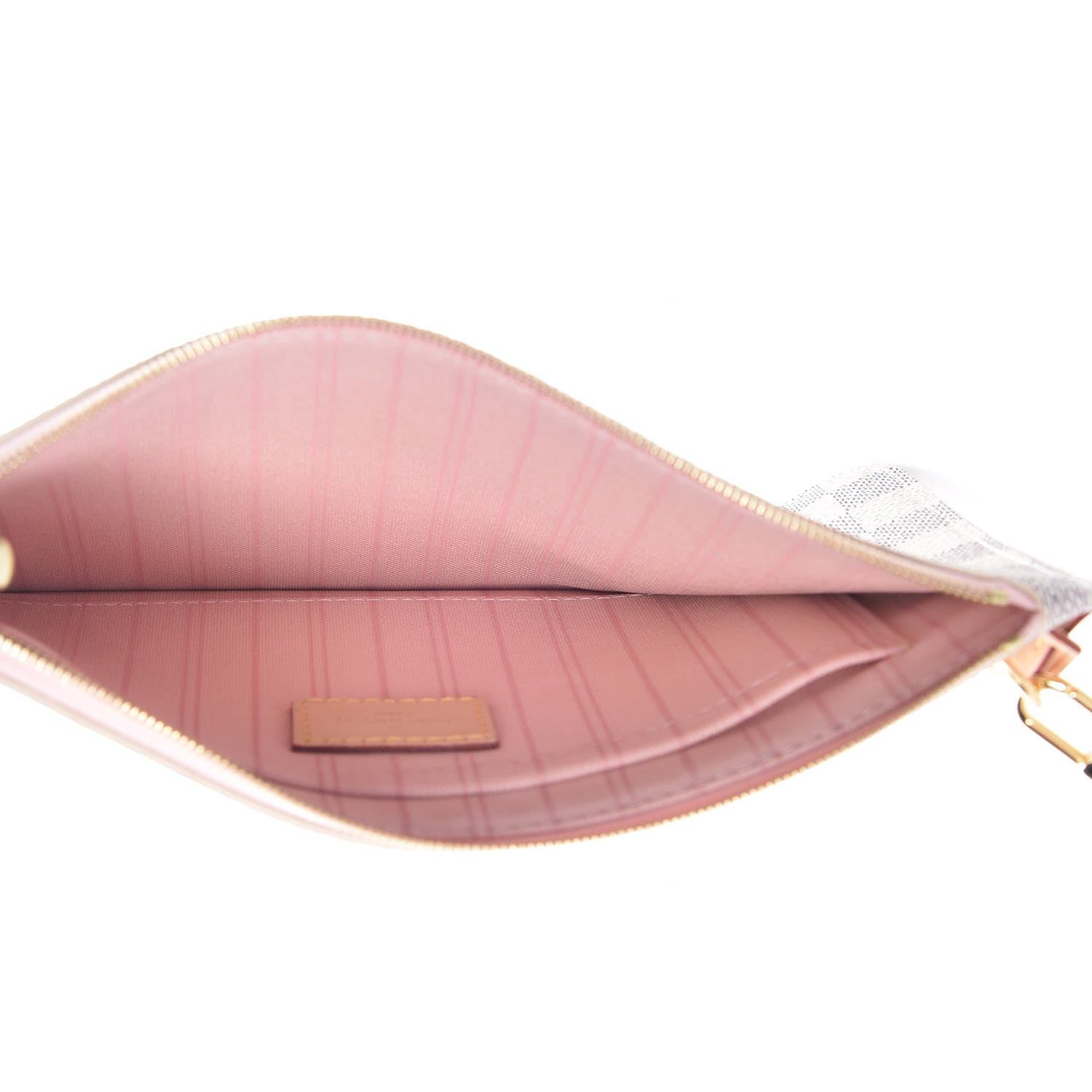 Louis Vuitton Damier Azur Neverfull MM GM Pochette Rose Ballerine 5 of 7