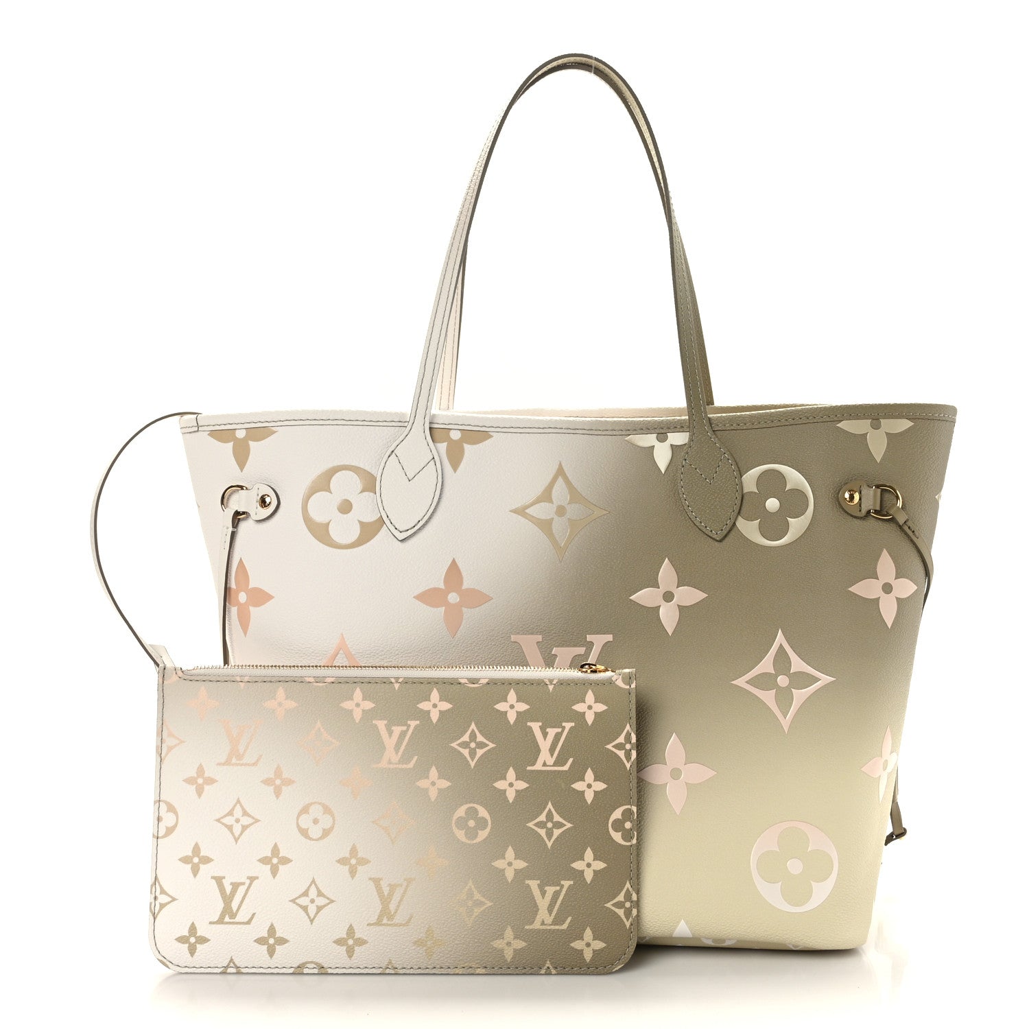 Louis Vuitton Monogram Giant Spring In The City Neverfull MM Sunset Kaki 3 of 9