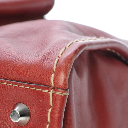 Chloe Calfskin Edith Satchel Whiskey 10 of 12