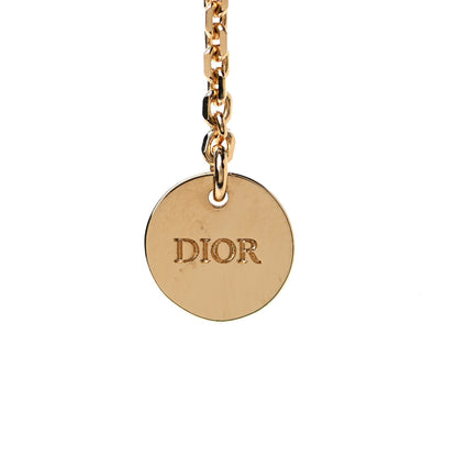 Christian Dior Metal Crystal Pearl CD Bracelet Gold 4 of 4
