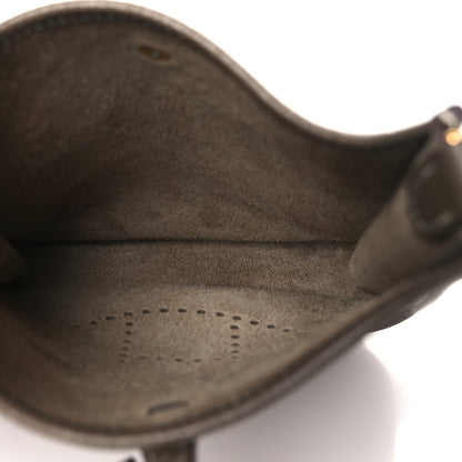 Hermes Taurillon Clemence Amazone Evelyne TPM Etoupe Bleu Indigo 5 of 11