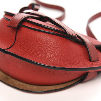 Loewe Grained Calfskin Mini Gate Crossbody Bag Scarlet Burnt Red 8 of 9
