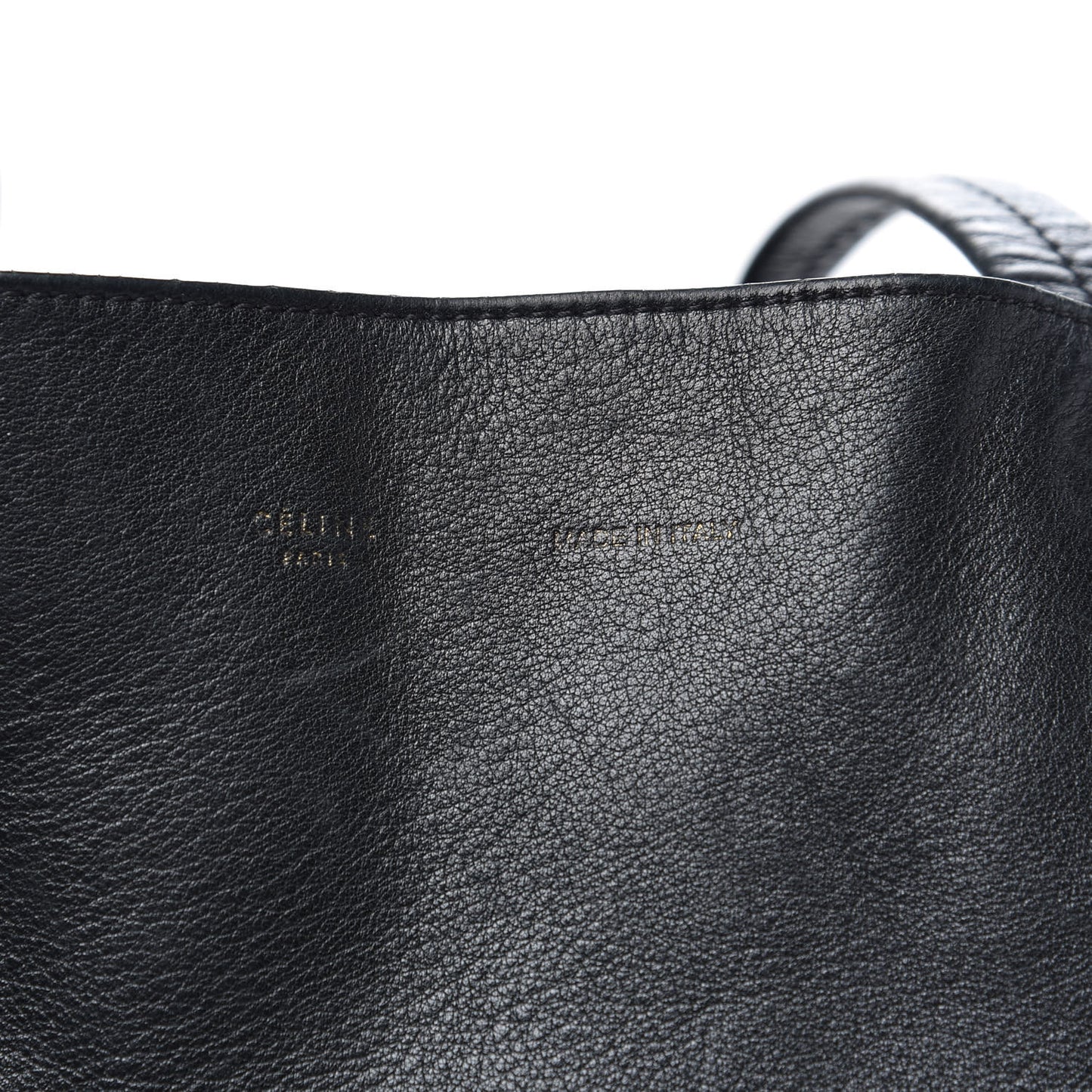 Soft Grained Calfskin Small Belt Cabas Phantom Black