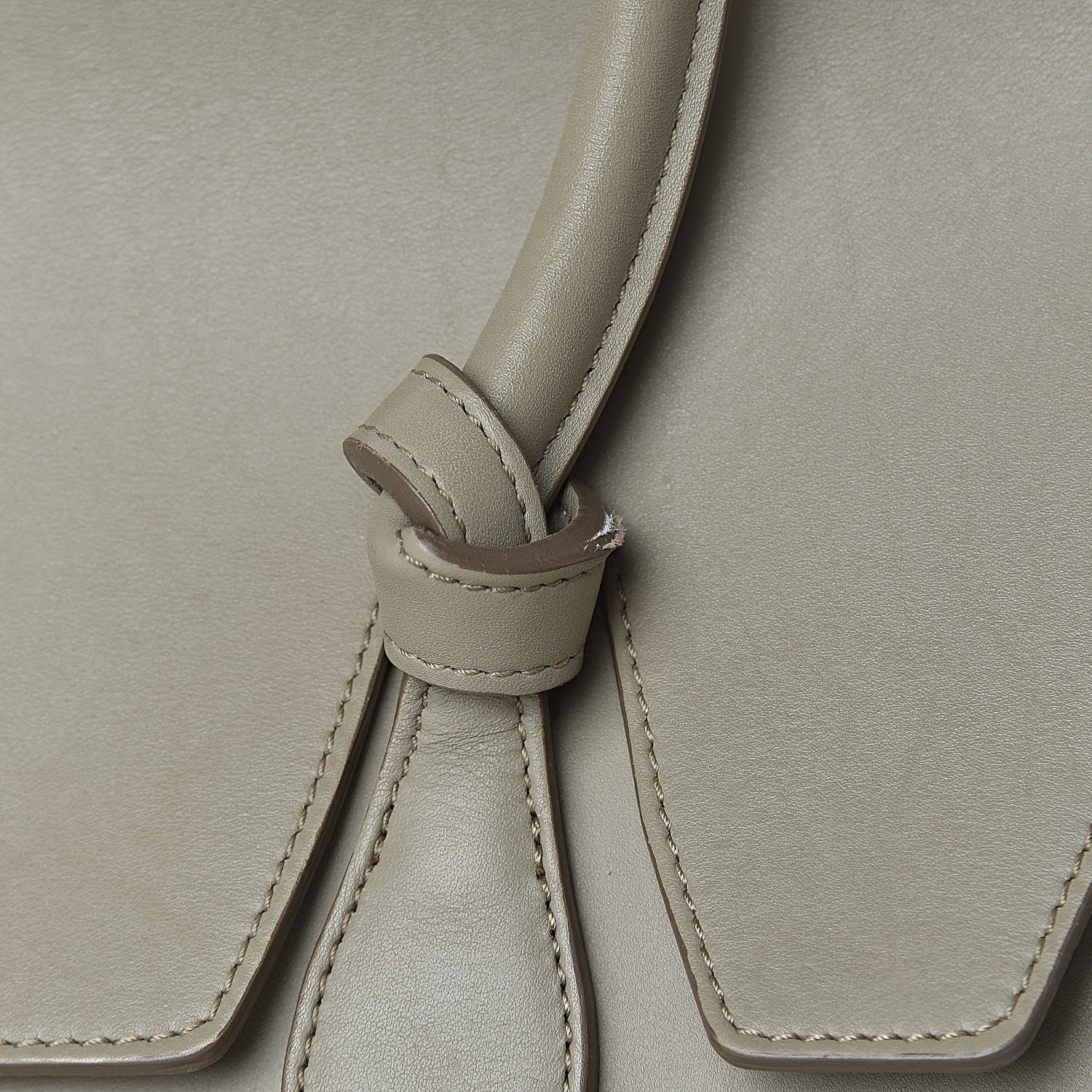 Celine Smooth Calfskin Mini Tie Knot Tote Light Taupe 16 of 20