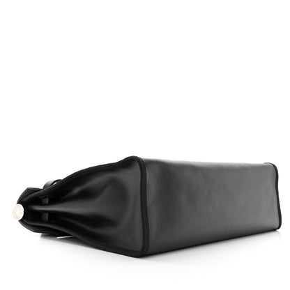Hermes Toile H Berline Vache Hunter Herbag Zip PM 31 Black Ecru 5 of 13