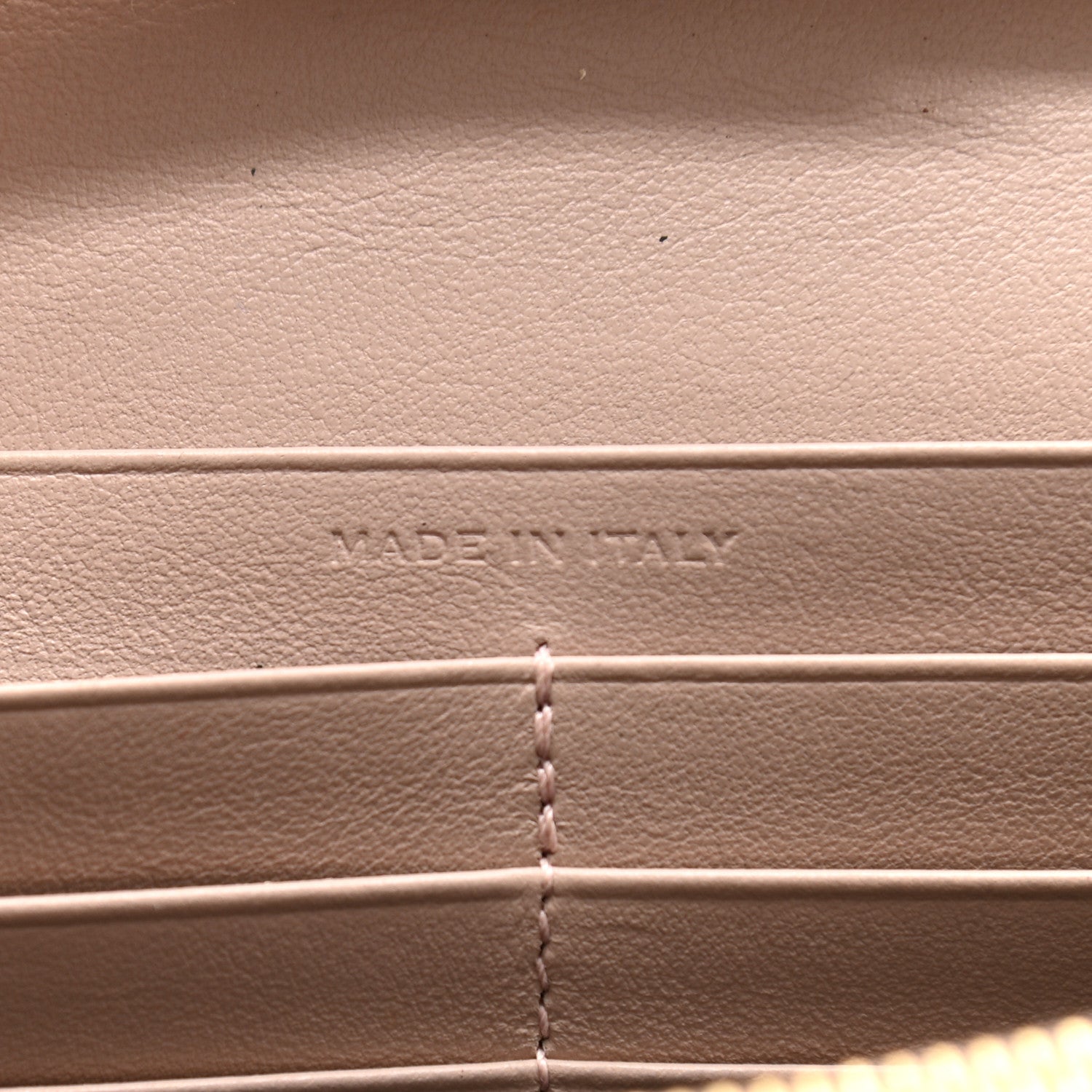 Saint Laurent Calfskin Crocodile Embossed Monogram Chain Wallet Rose Antic 7 of 10